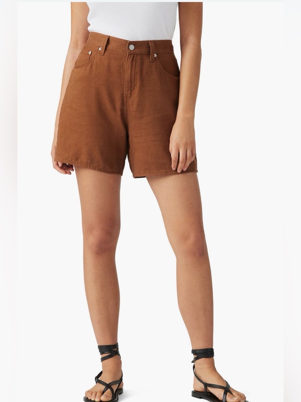 NEW…Levi’s Brown Linen Blend Shorts